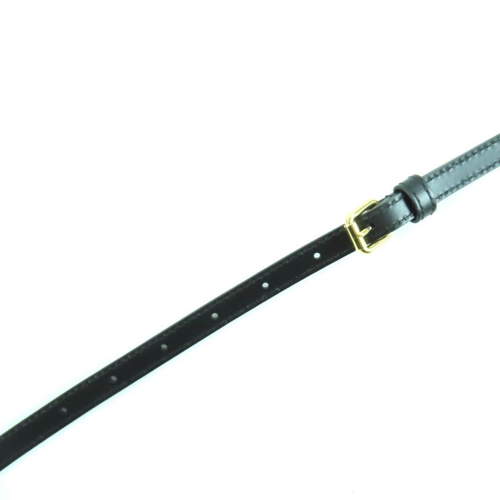 Pristine GUCCI Shoulder Bag GG Super Mini Bag 2way Leather black leather Women Used