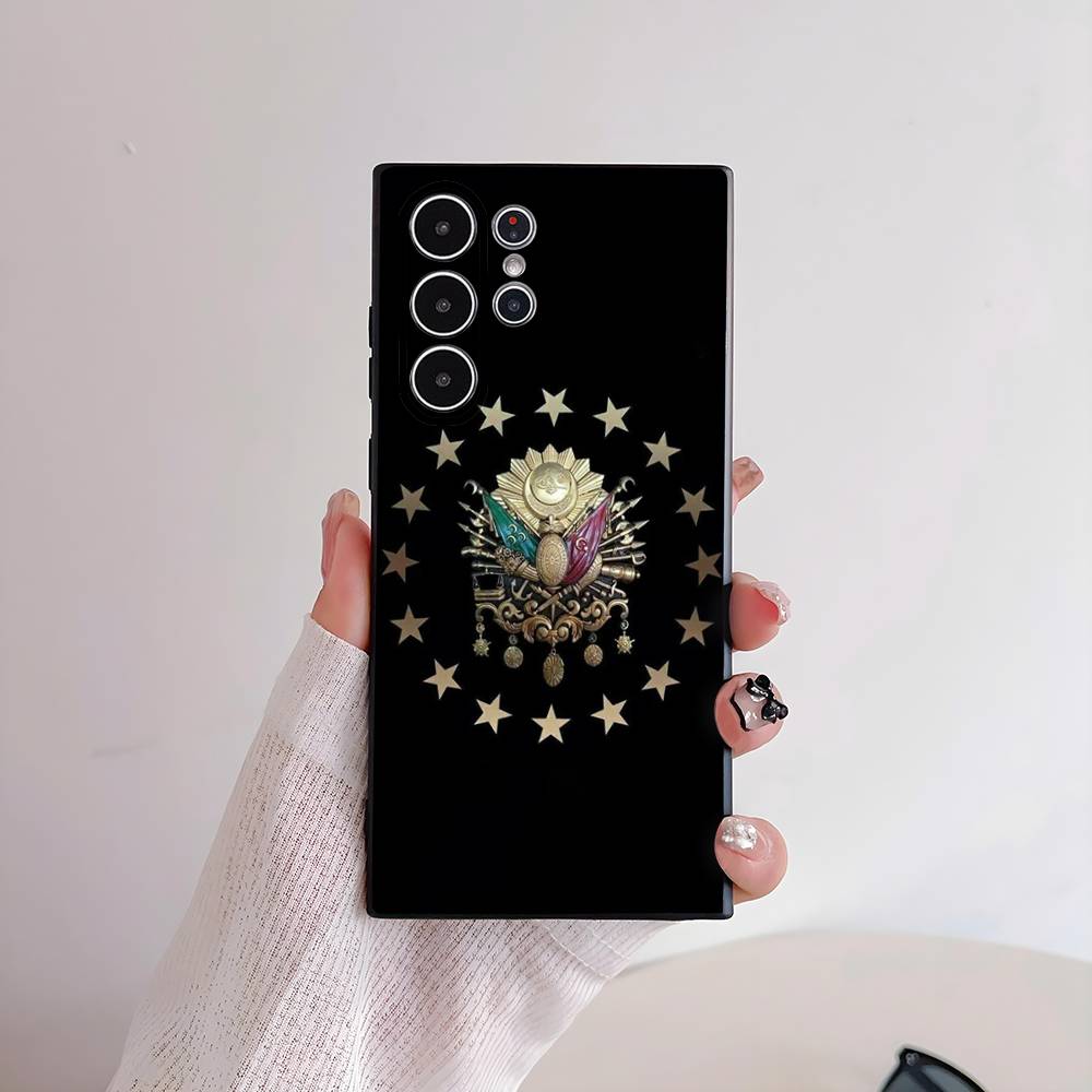 Ottoman Empire Coat Of Arms Phone Case For Samsung S series s21 s22 s23 s24 s25 FE Plus Ultra TPU Soft to Skin-friendly case