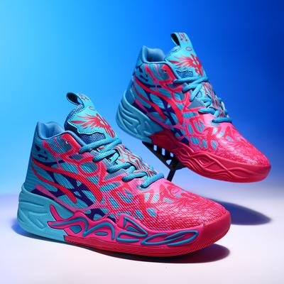 2025 Summer New Mandarin Duck Basketball Shoes Three Balls 4 Generations of Students and Teenagers Actual Combat Light Men's and Women's Sports Shoes