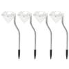 LED Solar Lights Outdoor Rainproof Landscape Street Lamp for Garden Lawn Yard Decoration