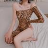 Sexy Lingerie, Hot Leopard Print, Sexy Onesie, Flirting Open-file One-piece Seduction Suit for Women