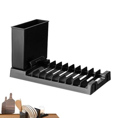 Égouttoir à vaisselle pliable Égouttoir à ustensiles Étagère d'organisation de cuisine Étagère de rangement multifonctionnelle Support à vaisselle pour la maison pour la cuisine