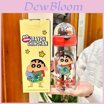 Crayon Shin Chan Tritan Kids Drinking Cup With Straw For Outdoor Travel And Gift