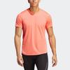 Adidas Designed 4 Reflective Striped Quick-Dry Sports Short Sleeve T-Shirt Men Tops Coral-Pink IB8943