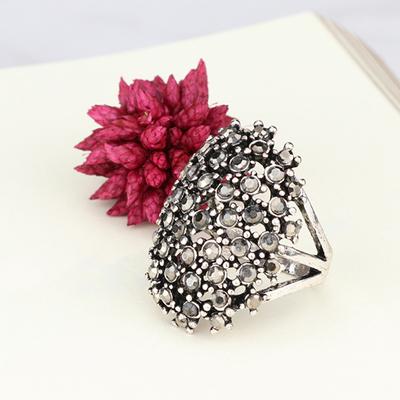 Oval Colorful Luxury Women Ring Party Finger Elegant Trendy Rings