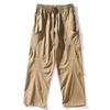 Original Foreign Trade Surplus Stock, Japanese-Style Autumn Work Pants for Men, Straight Loose Fit, Elastic Waist, Can Be Cuffed, Casual Long Pants