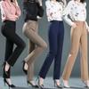 High Waist Trousers Women's Fashion Casual Pants Black Khaki Navy Blue Slacks Women Pantalones