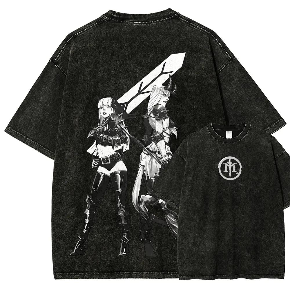 

Vintage Magik Graphic TShirt for Men Women Vintage Washed Oversized Cotton Tee Streetwear Retro Acid Wash Short Sleeve Tops L