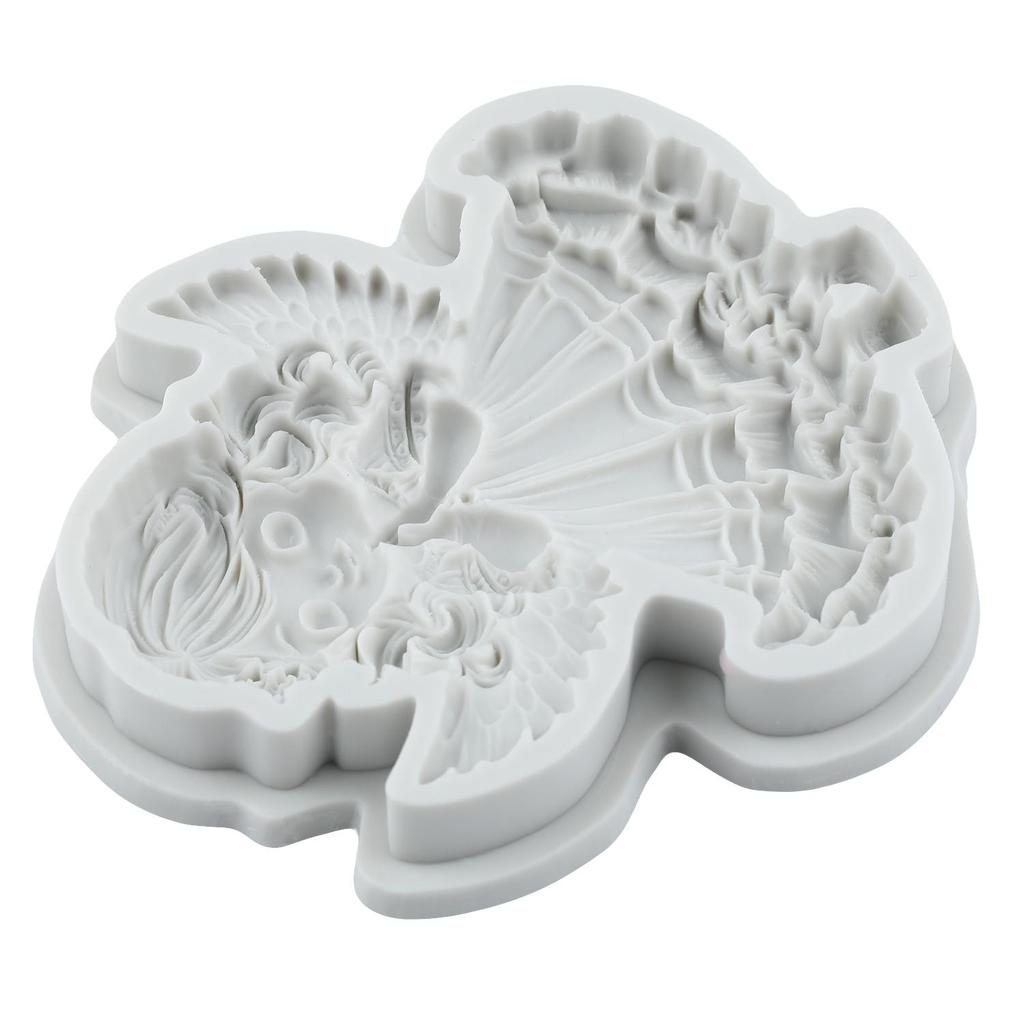 Formy silikonowe Anioł Aniołek Forma do fondantu Narzędzia do dekoracji ciast Topper na babeczki Czekolada Cukierki Rękodzieło Pasta cukrowa Polimerowa glina