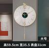 Nordic Wall Clock Metal Agate Living Room Decoration Wall Watches Home Decor Mute Creative Luxury Glod Kitchen Clock Undefined