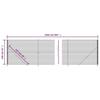 VidaXL Wire Mesh Fence with Flange, Decorative Fence Panel, Garden Patio Protection Barrier 154155