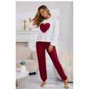 Four Season Style Love European and American Soft and Skin Friendly Comfortable Home Clothes, Long and Short Two-piece Set Pajamas