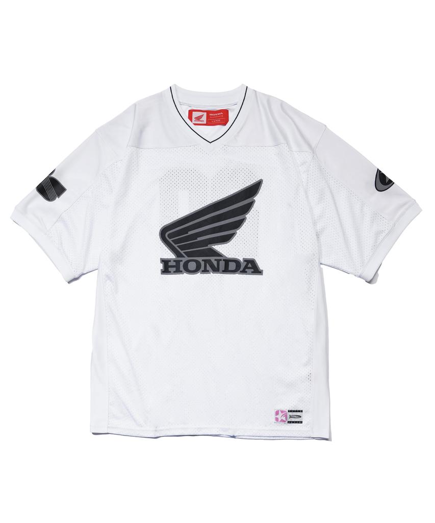 PHYPS MOTORCYCLE Original Wing Logo Mesh T-Shirt White