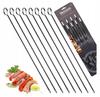 Grill Skewers, Steel, Black, 31.5 Cm, 8 Pieces