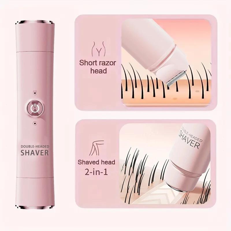 1Pc Electric Shaver for Woman Double Head Dual Purpose Female Razor Body Epilator Leg Underarm Bikini Electric Hair Remover Trimmer