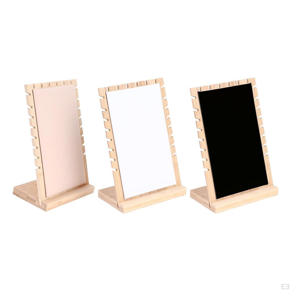 Jewelry Display Stand, Wooden Soft with Base Organizer for Necklace Bracelet Earring Case