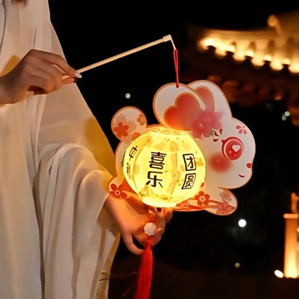 Cute Festival Lantern Material Pack Cartoon Hanging Rabbit Lamps  Women Children