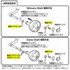 APAGAI Aluminum Round Knobs for Shimano and Daiwa of Silver Gold Purple Gold (Set 2) - &