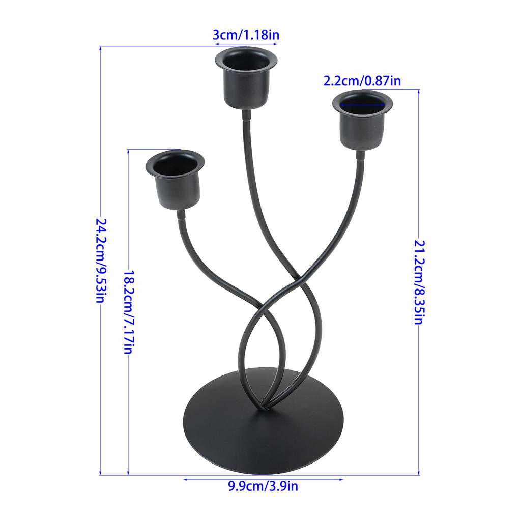 Candle Holder for Pillar Candles Stable Base Table Centerpiece Candlestick Holder for Mantel Fireplace Dining Desktop Home Decor