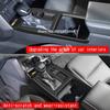 RHD FOR TOYOTA HILUX 2026 2027 ABS carbonfiber center control Gear Shift  front water Cup Holder Decoration Panel cover sticker