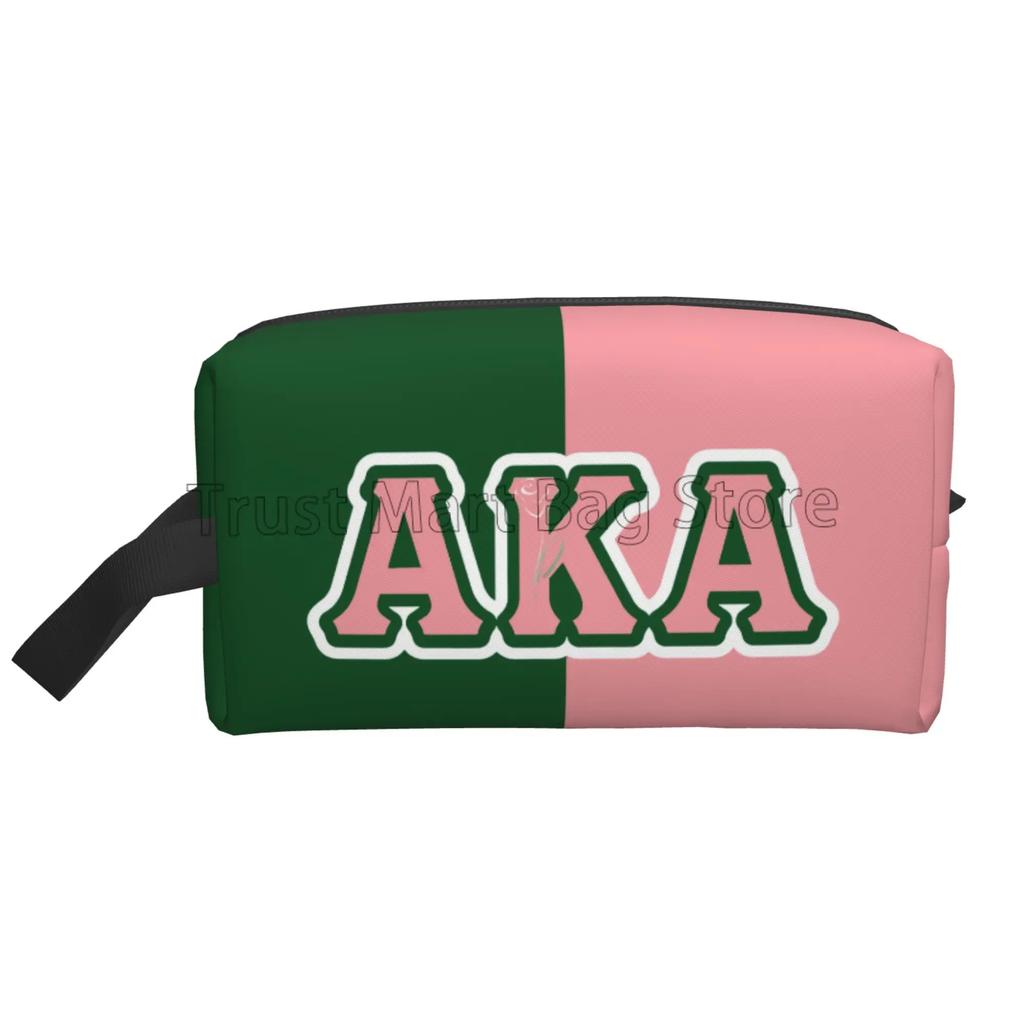 Sorority Print Storage Bag Women Portable Large Capacity Toiletry Bag Cosmetic Cases for Travel Storage and Everyday Use