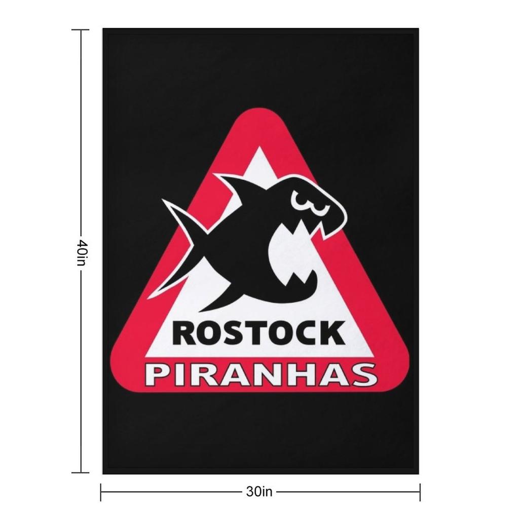 Rostock Piranhas Throw Blanket Loose Luxury Designer Multi-Purpose Fashion Sofas Blankets