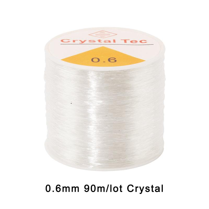 0.5-1.0mm Elastic Cord Beading Thread Stretch String Fibre Crafting Line for Jewelry Making DIY Seed Beads Pony Beads Bracelets