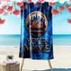 Name Custom New York Mets Print Beach Towel, Large Soft Quick Dry Towel for Beach Camping Swimming