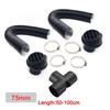 60/75/42mm Car Heater Replacement Kits Air Diesel Parking Heater Ducting Pipe Air Vent Outlet Hose Tube Connector w/Hose Clips