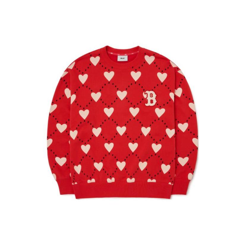 MLB Sweatshirts Unisex Red Crew Neck Moderate Other 3AMTH0124-43RDS S