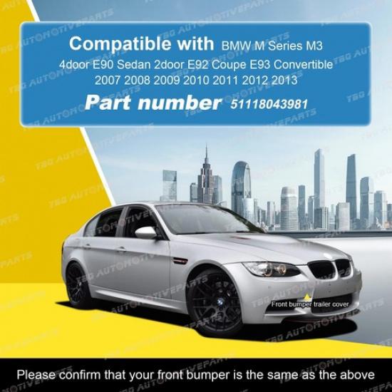 Front Bumper Tow Hook Cover for BMW M3 E92 Coupe 2007- 2012 2013 Various Colors
