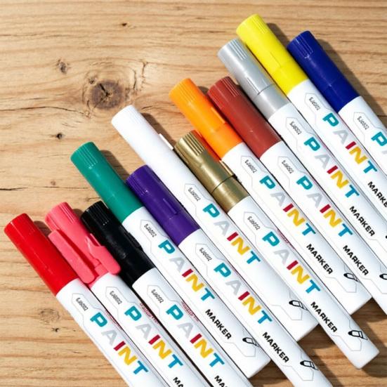 Opravná barva ve fixu na náhrobky Voděodolný Přesný hrot Kamenný popisovač Rychleschnoucí Inkoust nerozmazávající se Značkovač náhrobků pro pamětní nápisy