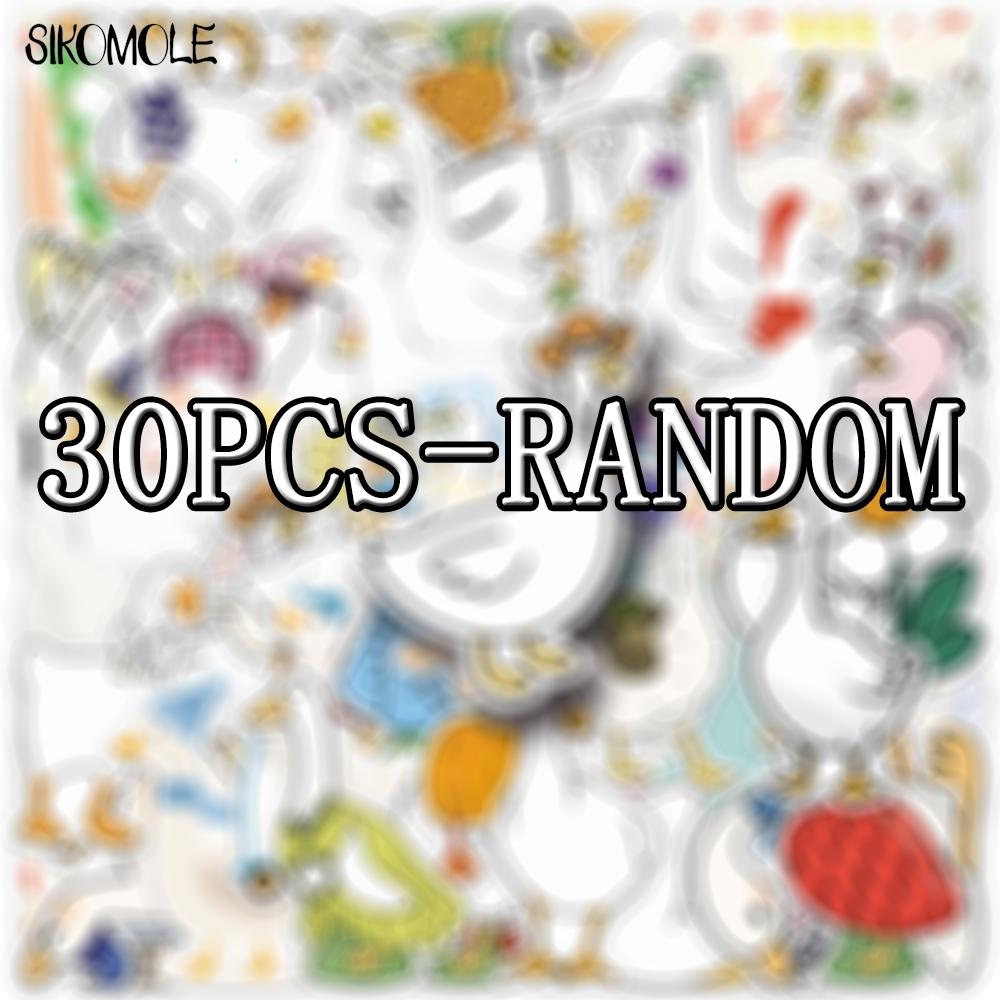 10 30 50Pcs Cute Cartoon Funny Goose Stickers Kawaii Animals Aesthetic Diy Toys Kid Travel Luggage Decal Graffiti Sticker Pack