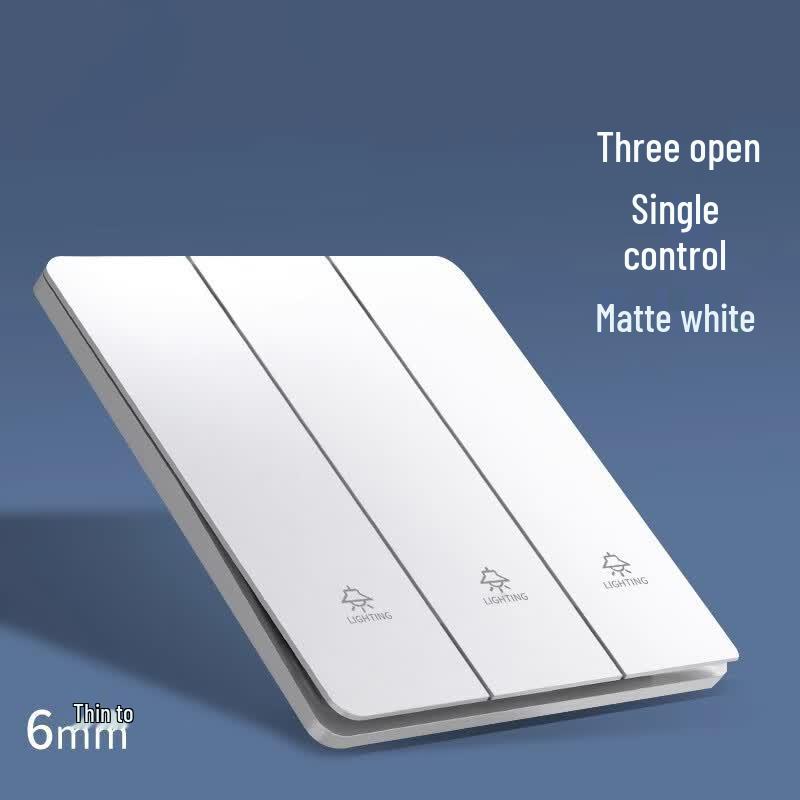 Haizailai 86-Type Wall Switch Socket with Matte Panel