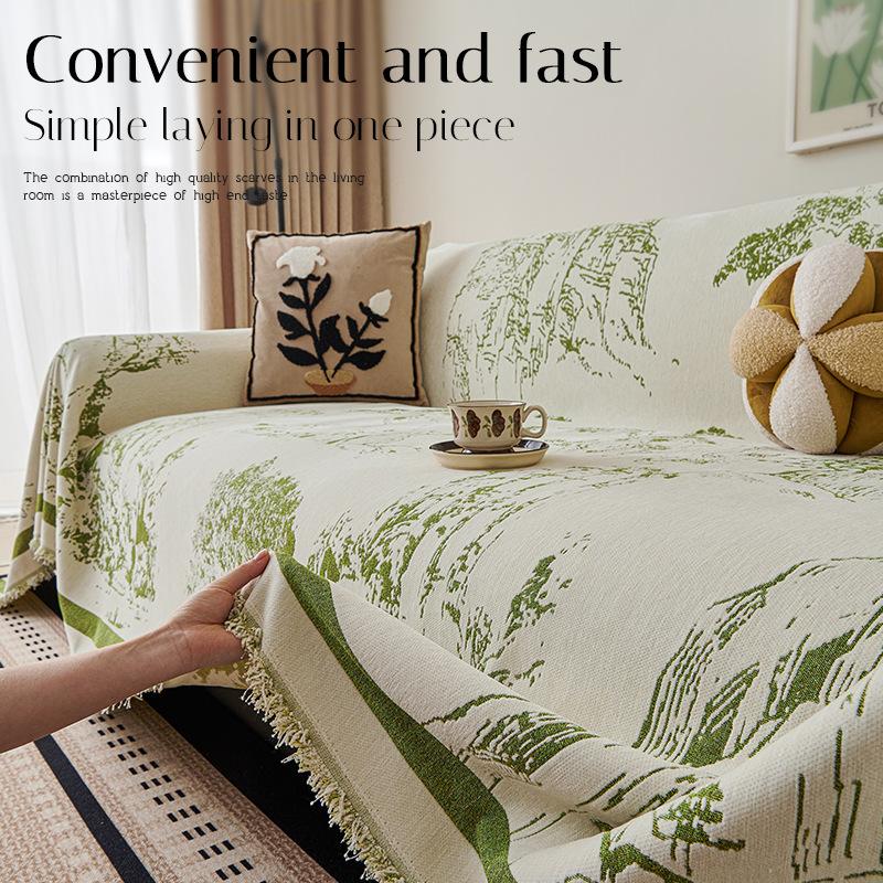 2025 new sofa towel light luxury high-end chenille four-season universal sofa blanket a whole cover cloth