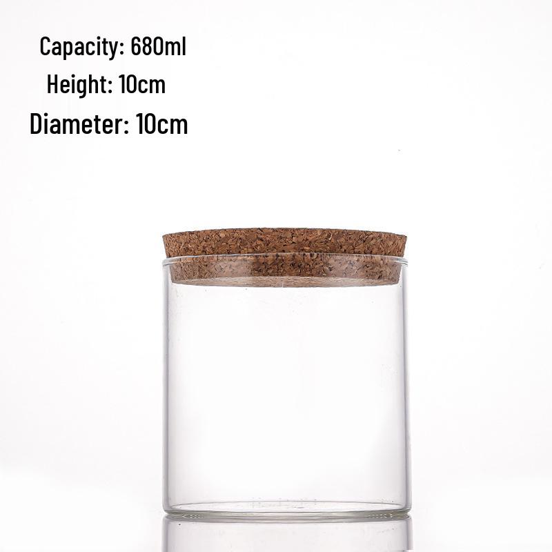 Moisture-Proof Food-Grade Glass Tea and Coffee Storage Jar