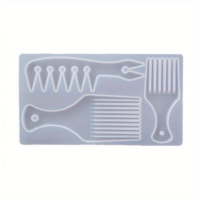 

3 Creative Transparent Silicone Comb Mold Resin Decoration DIY Comb African Craft Comb Mold Jewelry Epoxy Resin Mold