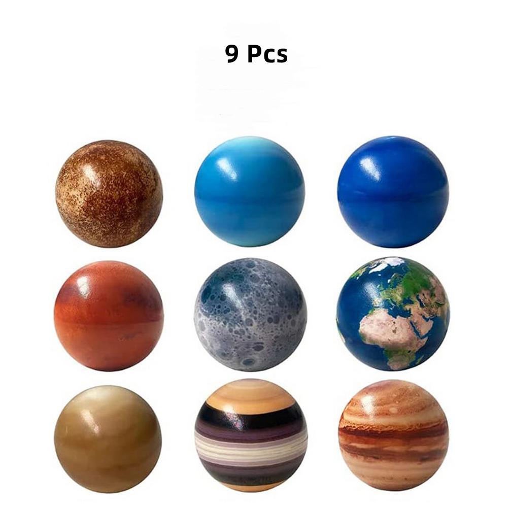 Детские Восемь Планет Губчатый Прыгучий Мяч Пазл Игрушки Солнечная Система Образование Наука Снятие Стресса Сжимание Обучающее Пособие Модель