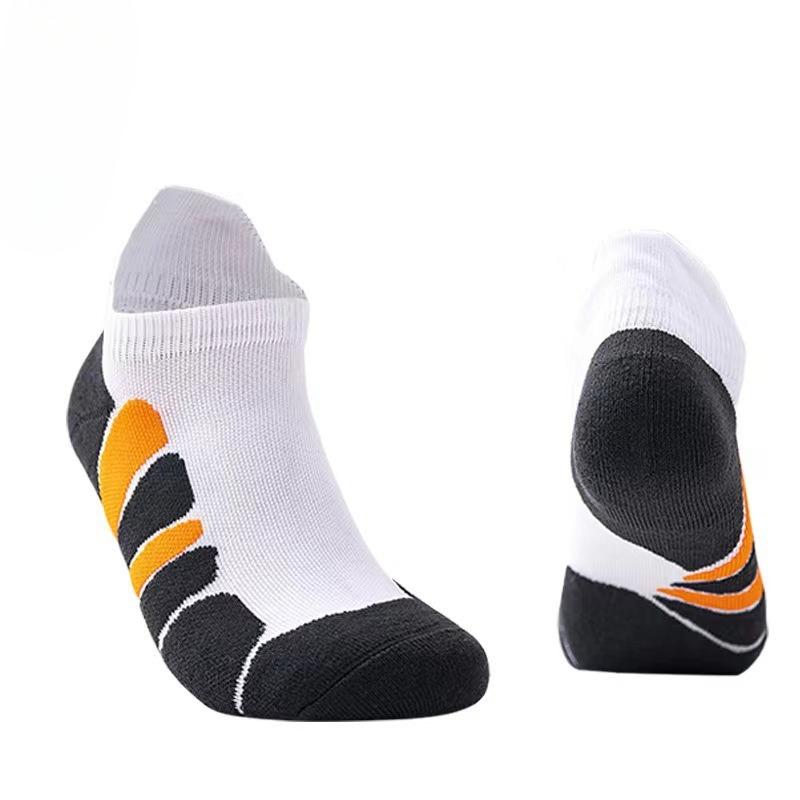Men's Summer Professional Outdoor Fitness Running Sports Shallow Mouth Fast Dry Breathable Boat Socks