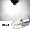 1Pc 1156 BA15S 1157 BAY15D P21W P21/5W 8 SMD 3030 Car Led Turn Signal Lights Brake Tail Lamp R5W R10W Auto Parking Rear Reverse Bulb White Red Yellow