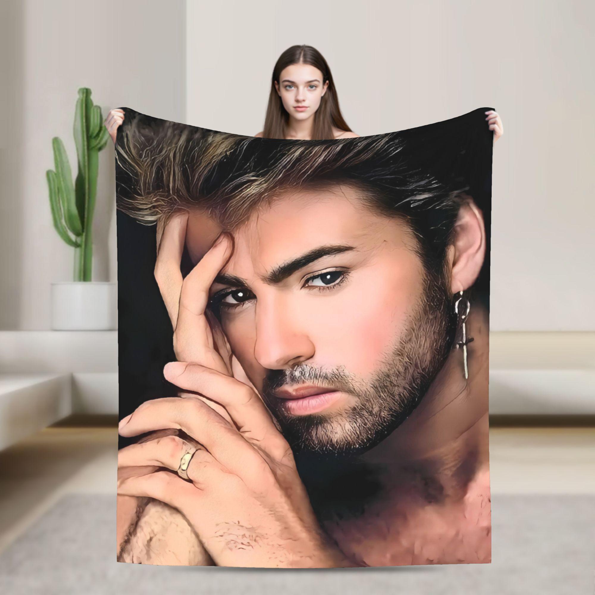 

George Michaels Blankets Quality Warm Soft Bedding Throws Winter Picnic Couch Chair Sofa Bed Novelty Bedspread 75x90cm