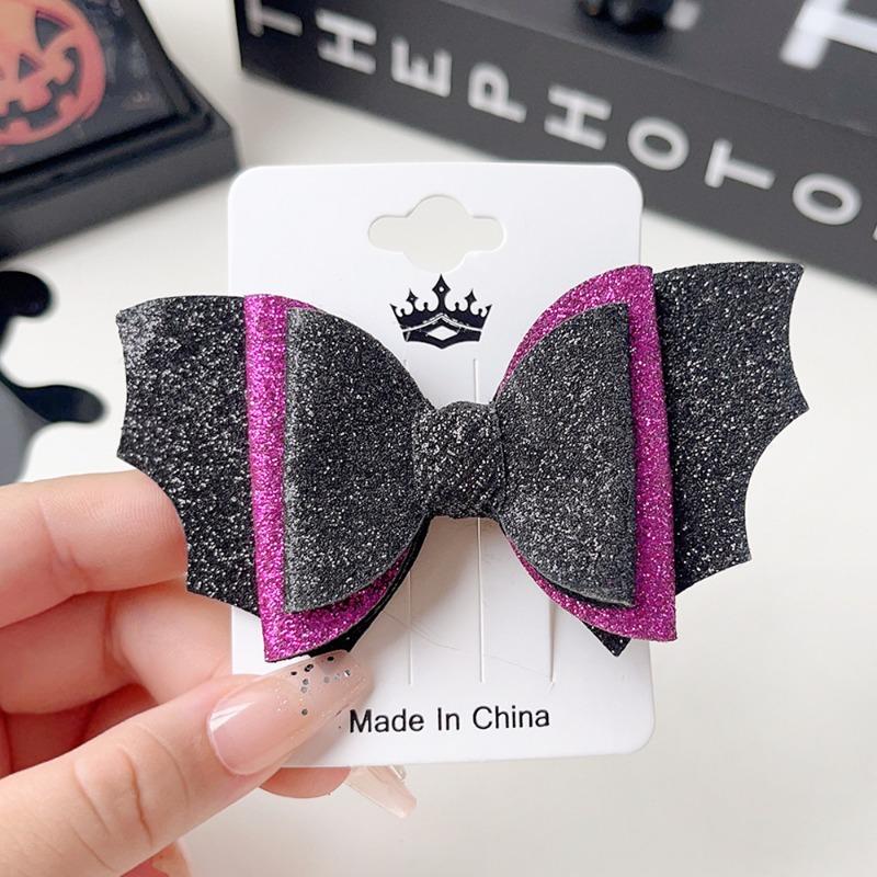Halloween Funny Pumpkin Ghost Bat Side Clip Top Clip Festive Atmosphere Hair Accessory