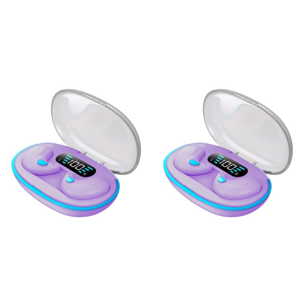 1/2Pcs X55 Wireless Earbuds BT 5.3 Noise Cancelling Sense-Free Micro Sleep Earbuds Touch Control Open Ear Headsets for Sleep