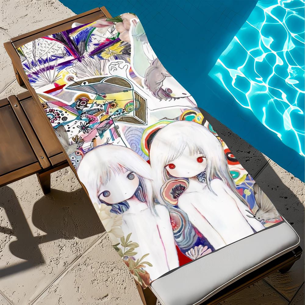 Singer K-Kikuo-o Towel Beach Quick Dry Soft Pool Towels Gift for Travel Gym Shower Camping sports