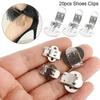 20Pcs/lot Practical Shoes Accessories Silver Shoe Buckles Shoes Ornament Holder Shoes Flower Clips Clamp