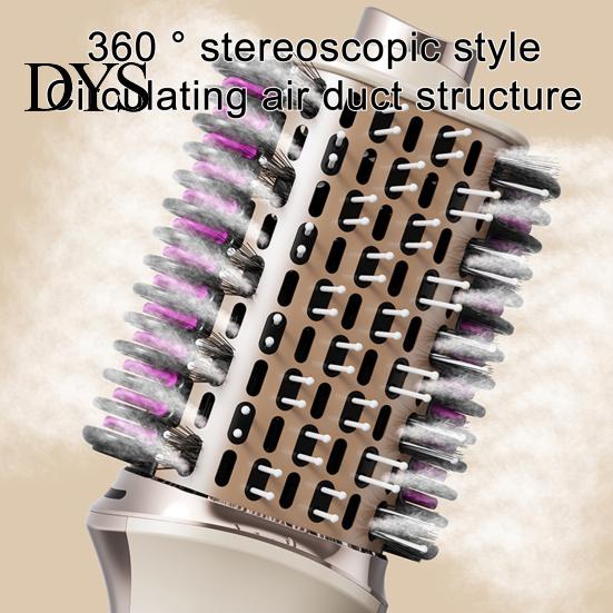 Hair Styler Brush 3-In-1 Blow Dryer Brush, Frizz Control Blowout Fast Volumizing Hot Air Drying Styling Portable for Women