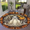 1pc Office Carpet Chair Mats Halloween Ghost Stained Glass Perfect for Decorating Office Chairs, Living Rooms, Or Bedrooms.YDT037