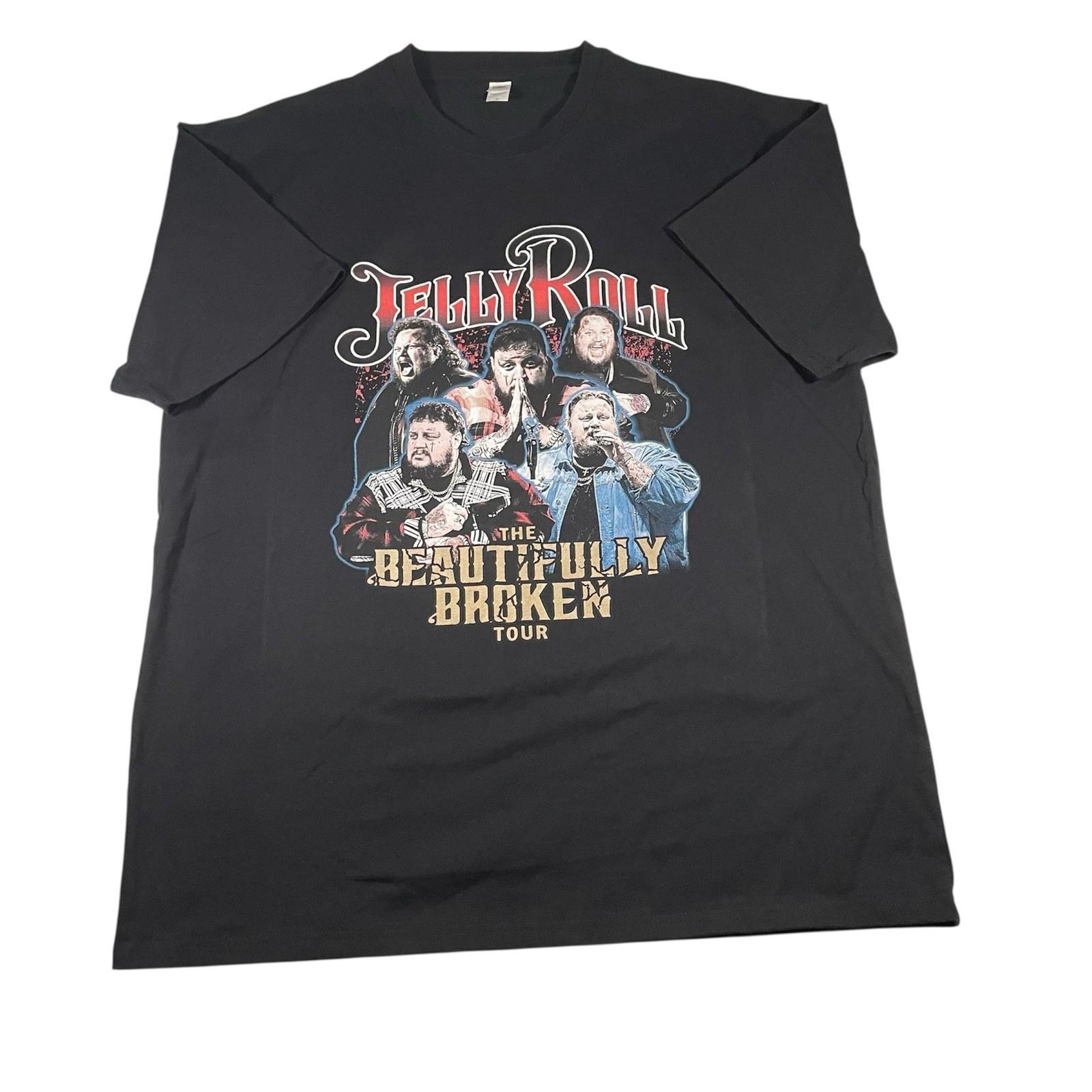 Jelly Roll The Beautifully Broken Tour T XL Graphic Music Warren Zeiders Unisex T-Shirt L
