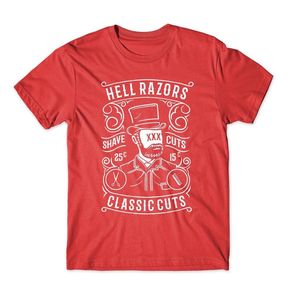 

Hell Razors Tshirt 100% Cotton Premium Barber Tee New 3XL