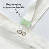 1pc New Transparent Bag Hanging Expansion Buckle with Double D-Rings Decorative Bag Strap Hanger Bag Strap Clip Itabag Accessory